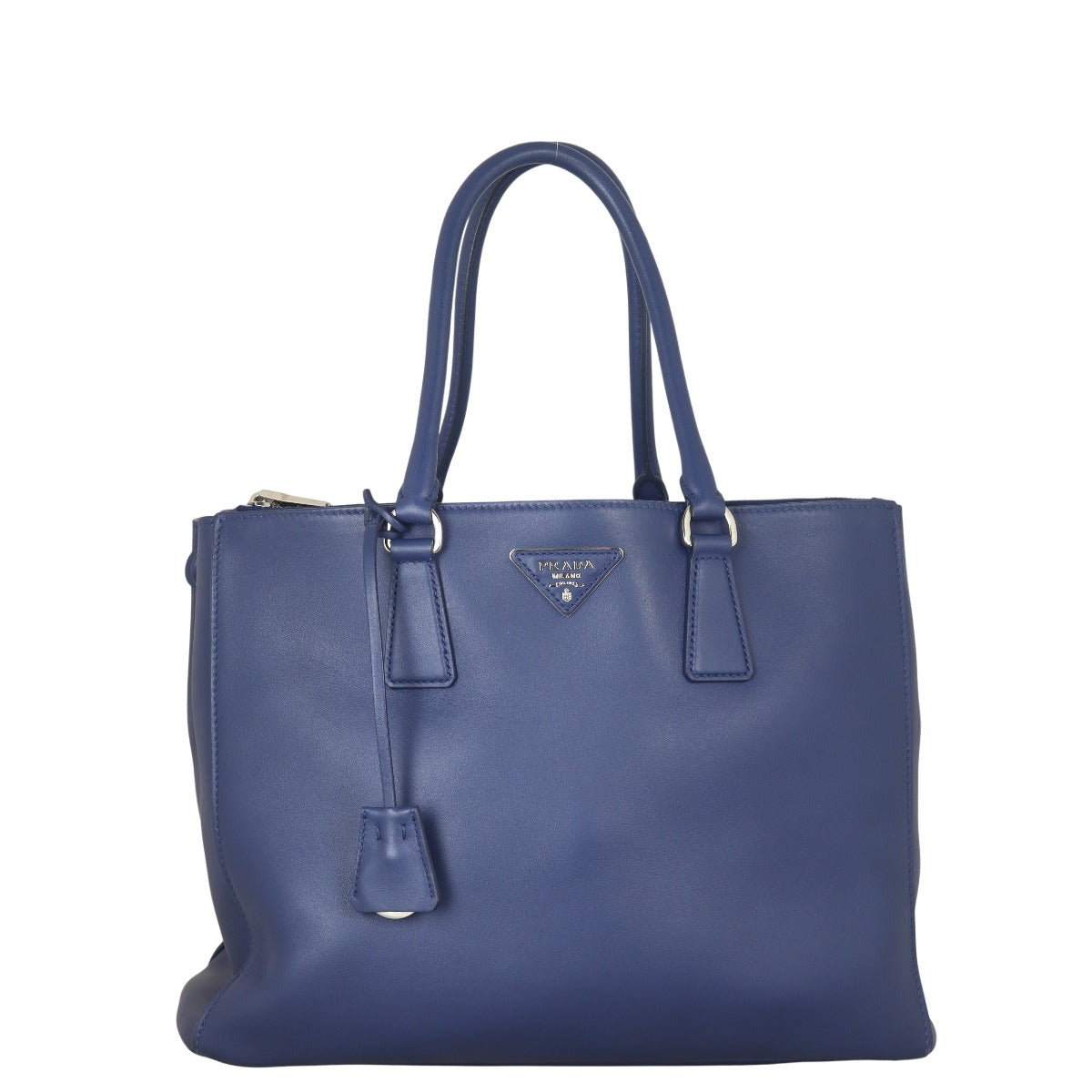 Prada Soft Calf Galleria Double Zip Tote Large