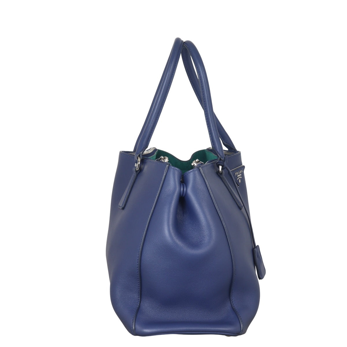 Prada Soft Calf Galleria Double Zip Tote Large