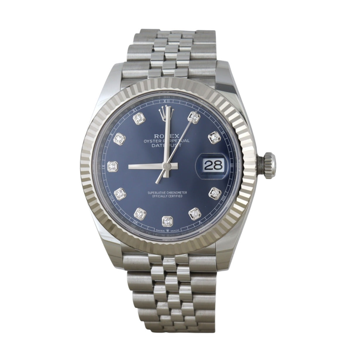 Rolex Oyster Perpetual Datejust Diamond 41mm Watch