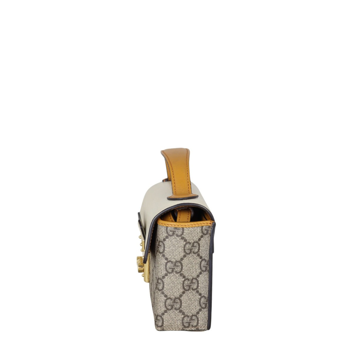 Gucci GG Supreme Padlock Mini Top Handle Shoulder Bag