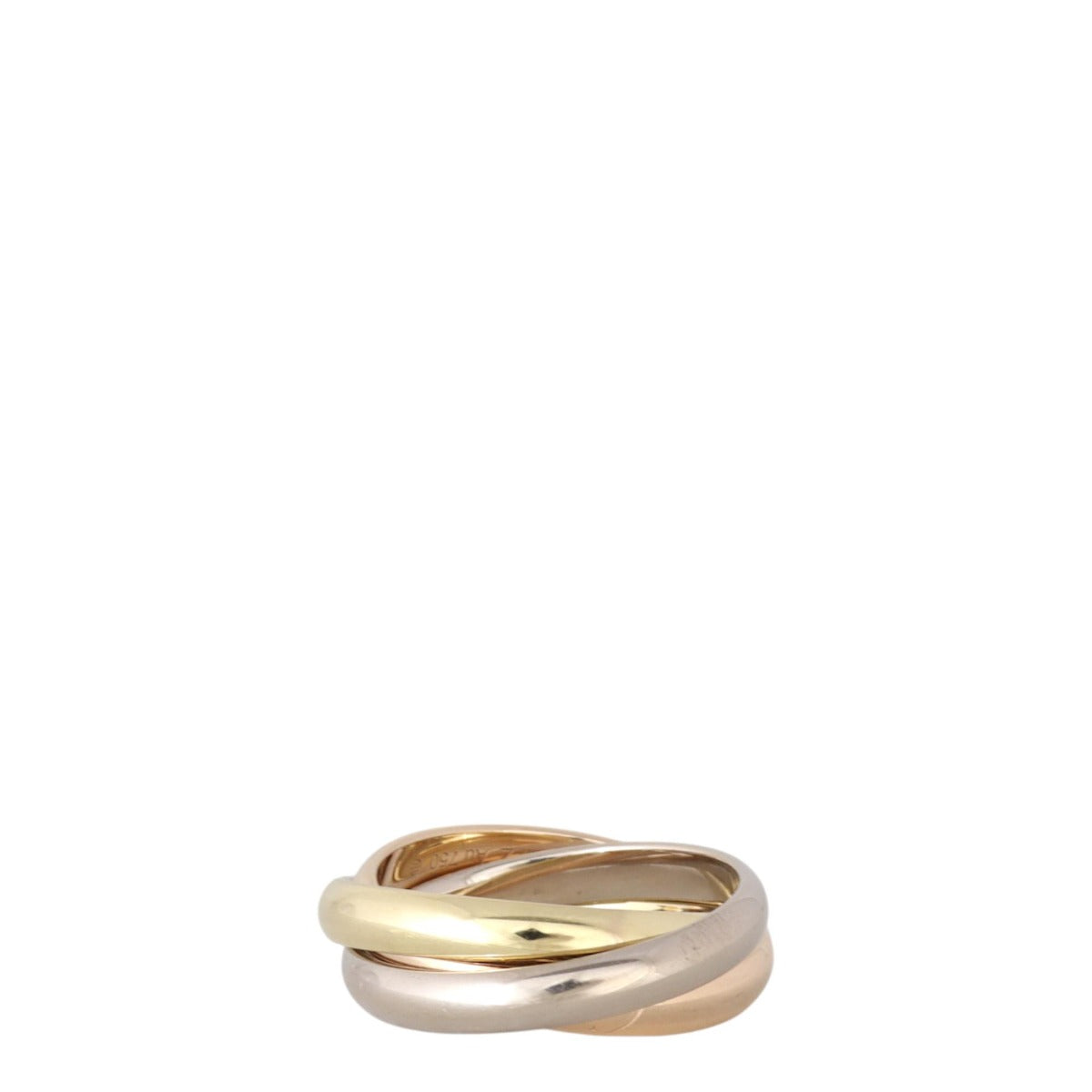 Cartier Trinity Ring Classic 18k White, Rose & Yellow Gold