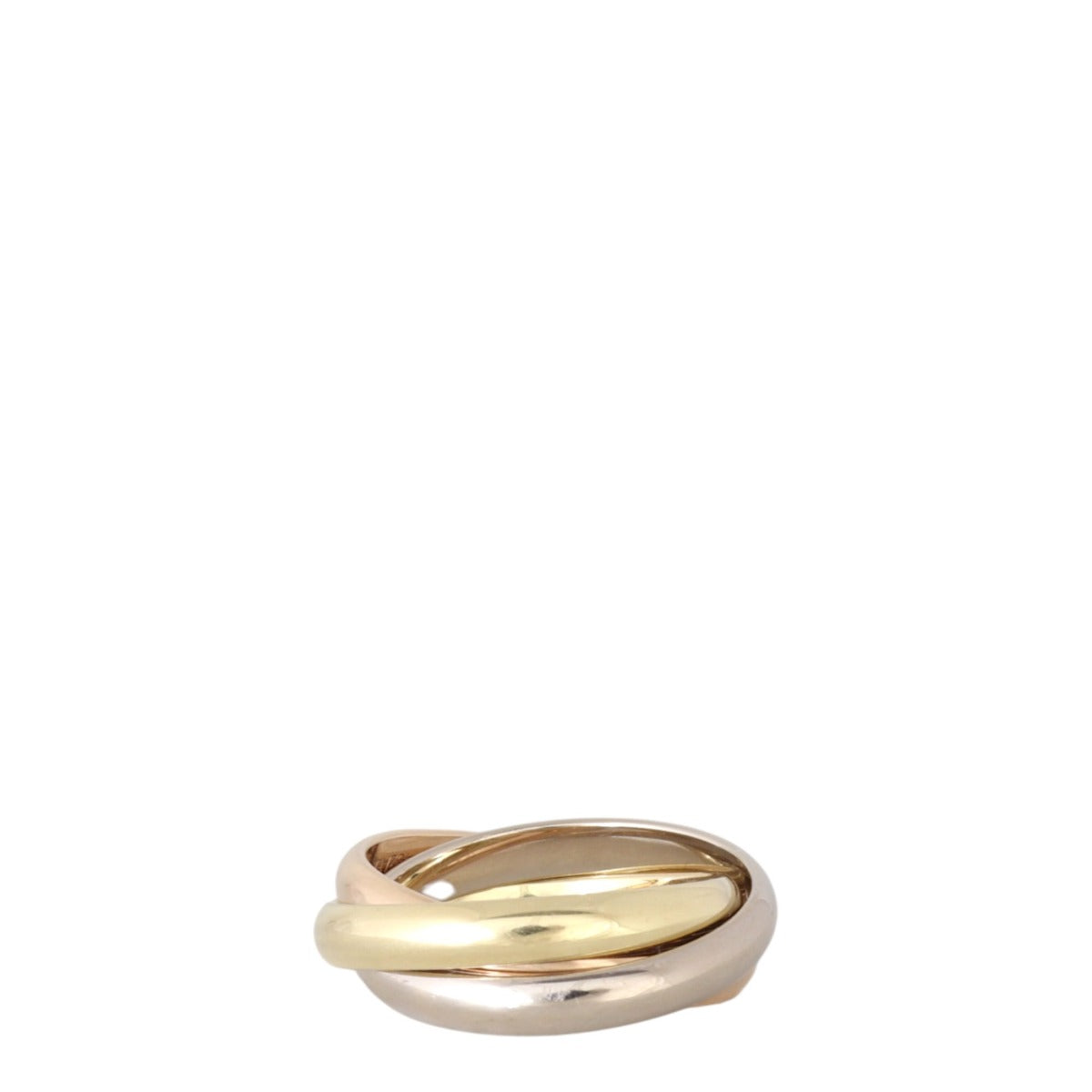 Cartier Trinity Ring Classic 18k White, Rose & Yellow Gold