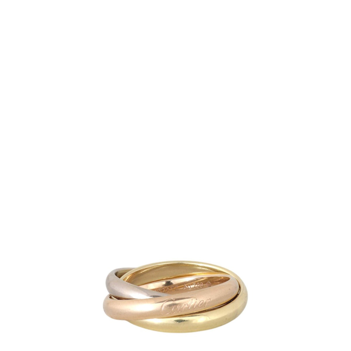 Cartier Trinity Ring Classic 18k White, Rose & Yellow Gold