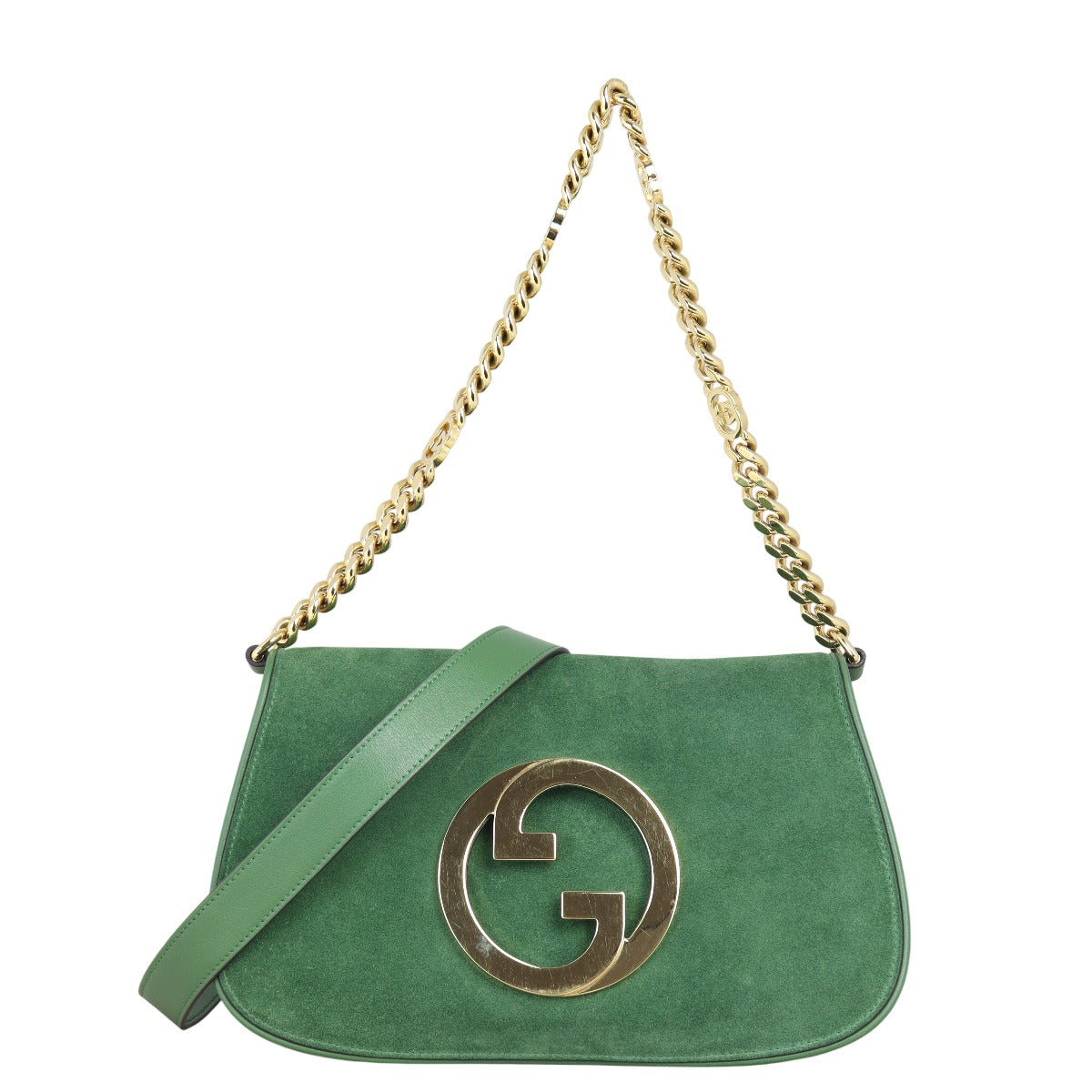 Gucci Interlocking G Blondie Crossbody Suede