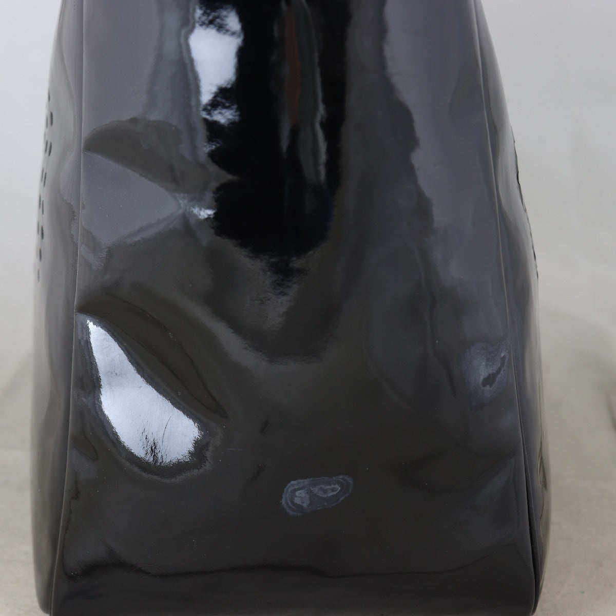 Chanel CC Perforated Tote Patent