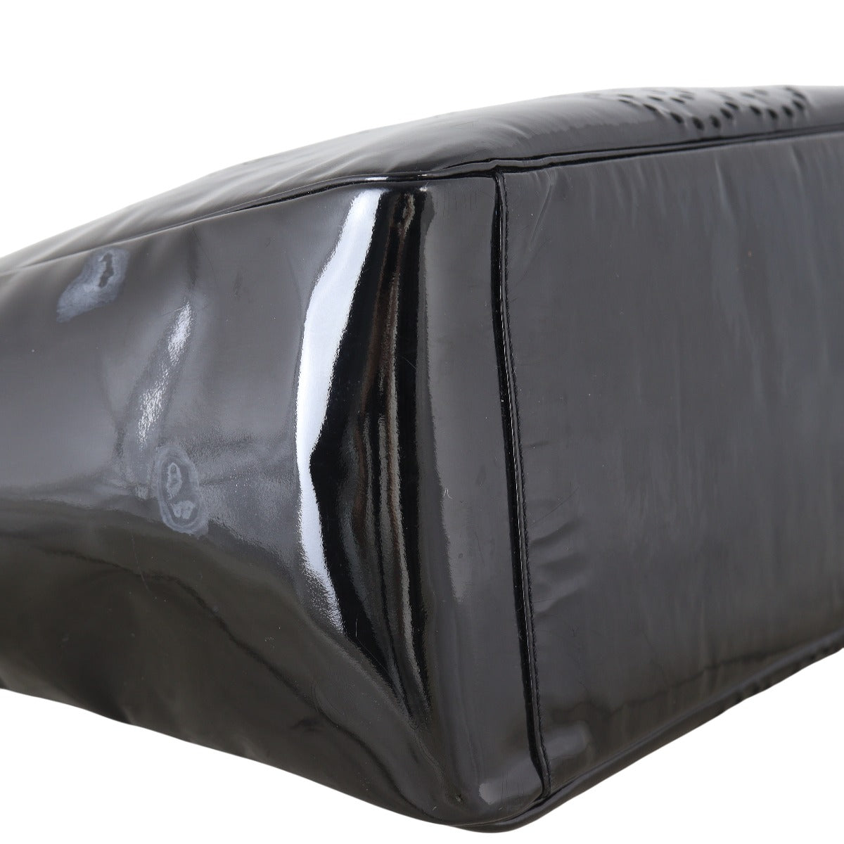 Chanel CC Perforated Tote Patent