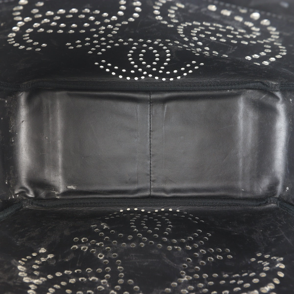 Chanel CC Perforated Tote Patent