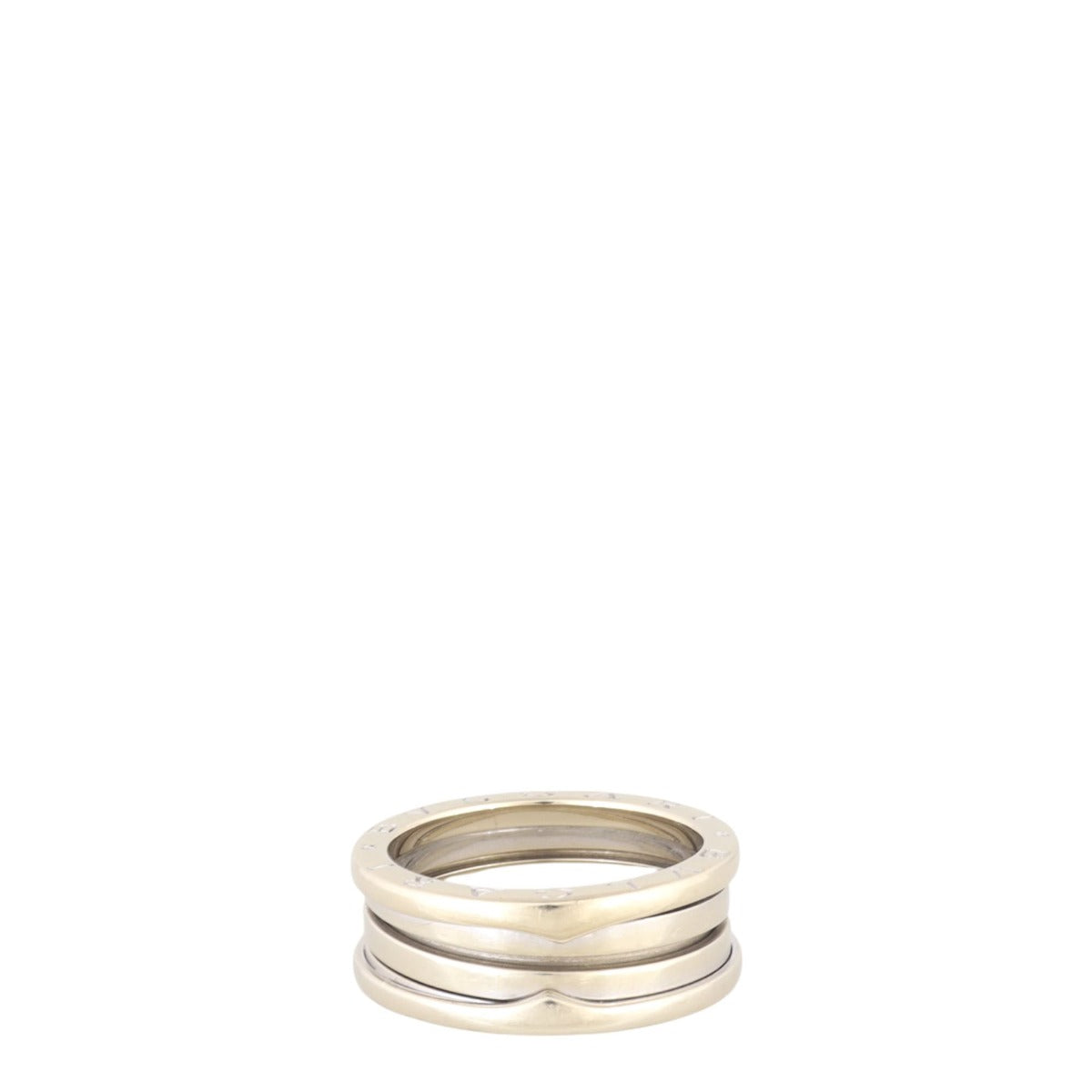 Bvlgari B.Zero1 18k White Gold Three Band Ring