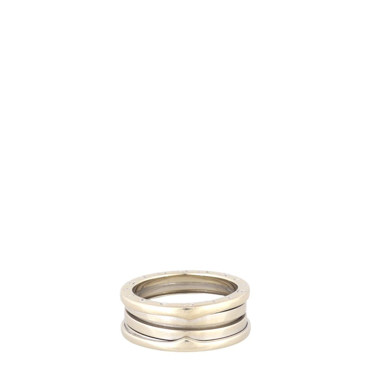 Bvlgari B.Zero1 18k White Gold Three Band Ring