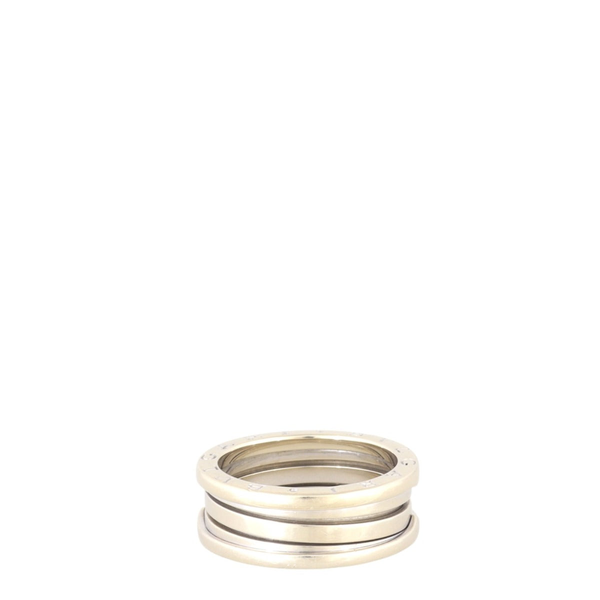 Bvlgari B.Zero1 18k White Gold Three Band Ring