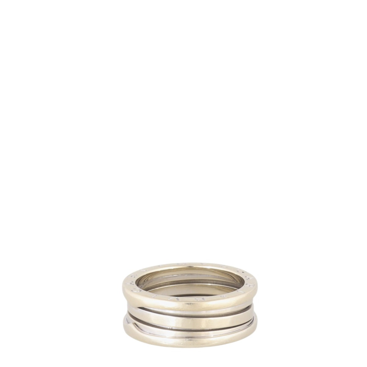 Bvlgari B.Zero1 18k White Gold Three Band Ring