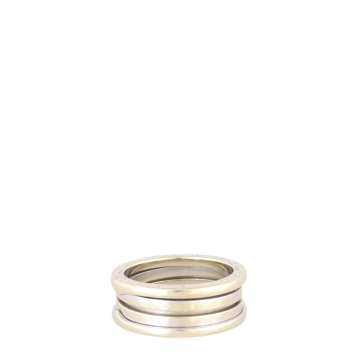 Bvlgari B.Zero1 18k White Gold Three Band Ring