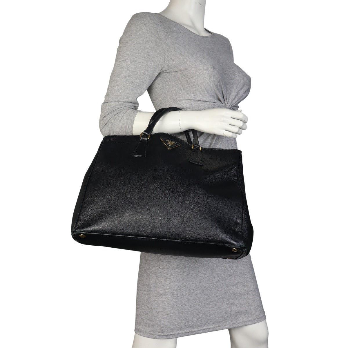 Prada Saffiano Lux Galleria Double Zip Tote Large