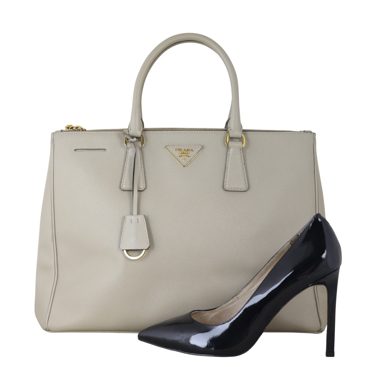 Prada Saffiano Lux Galleria Double Zip Tote Large