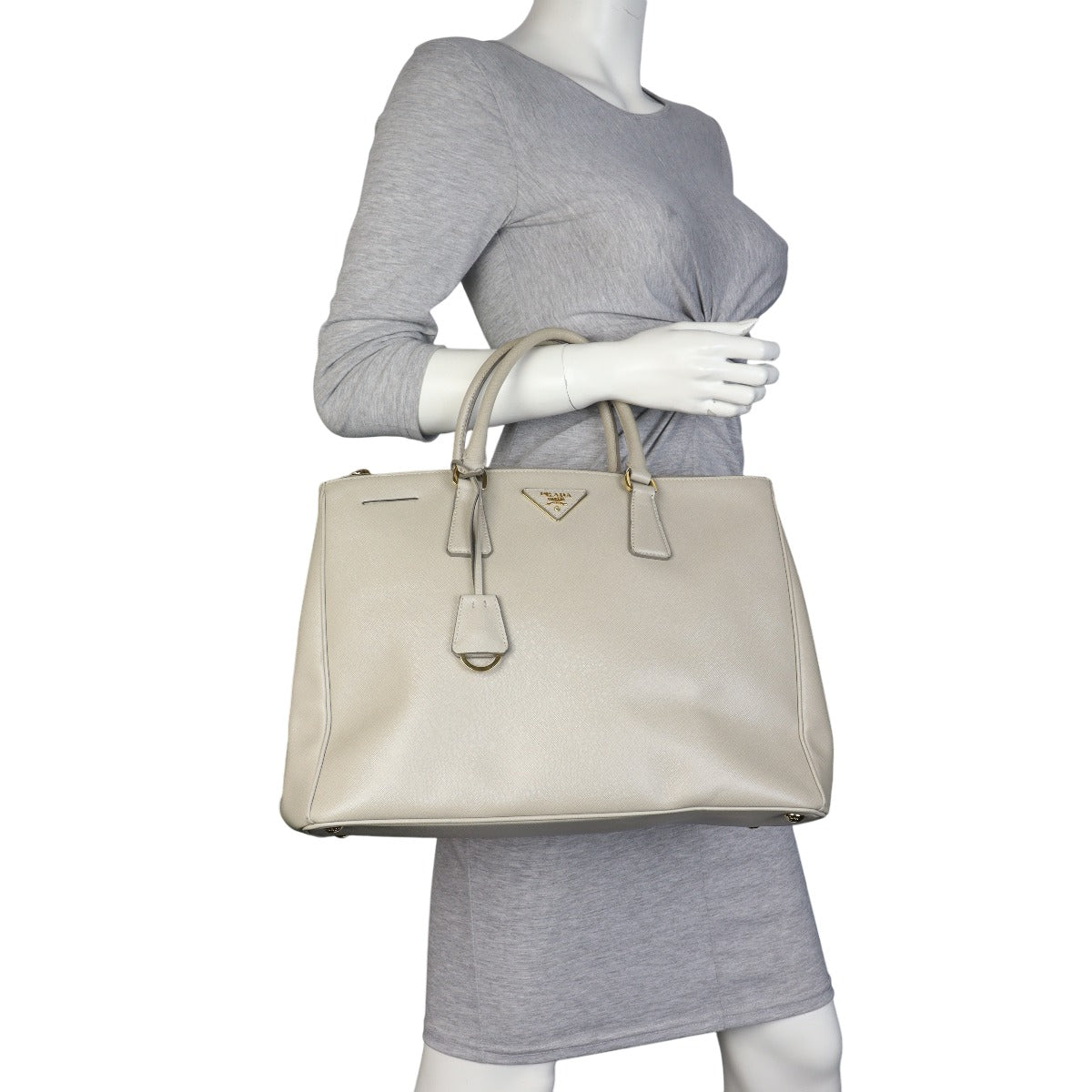 Prada Saffiano Lux Galleria Double Zip Tote Large