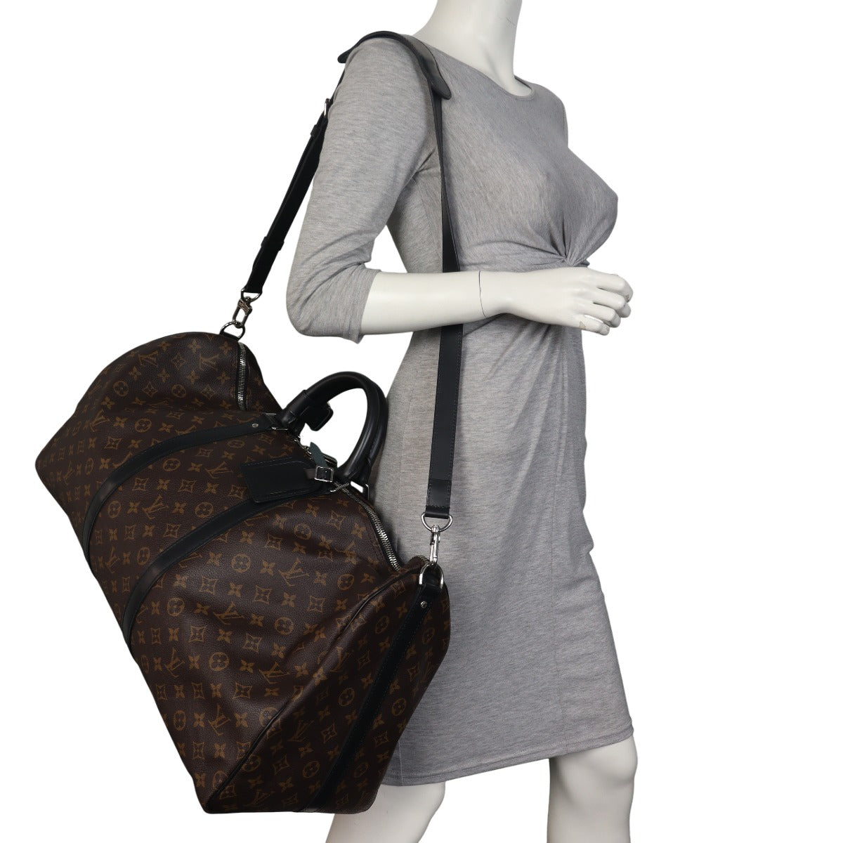 Louis Vuitton Keepall 55 Bandouliere Monogram Macassar