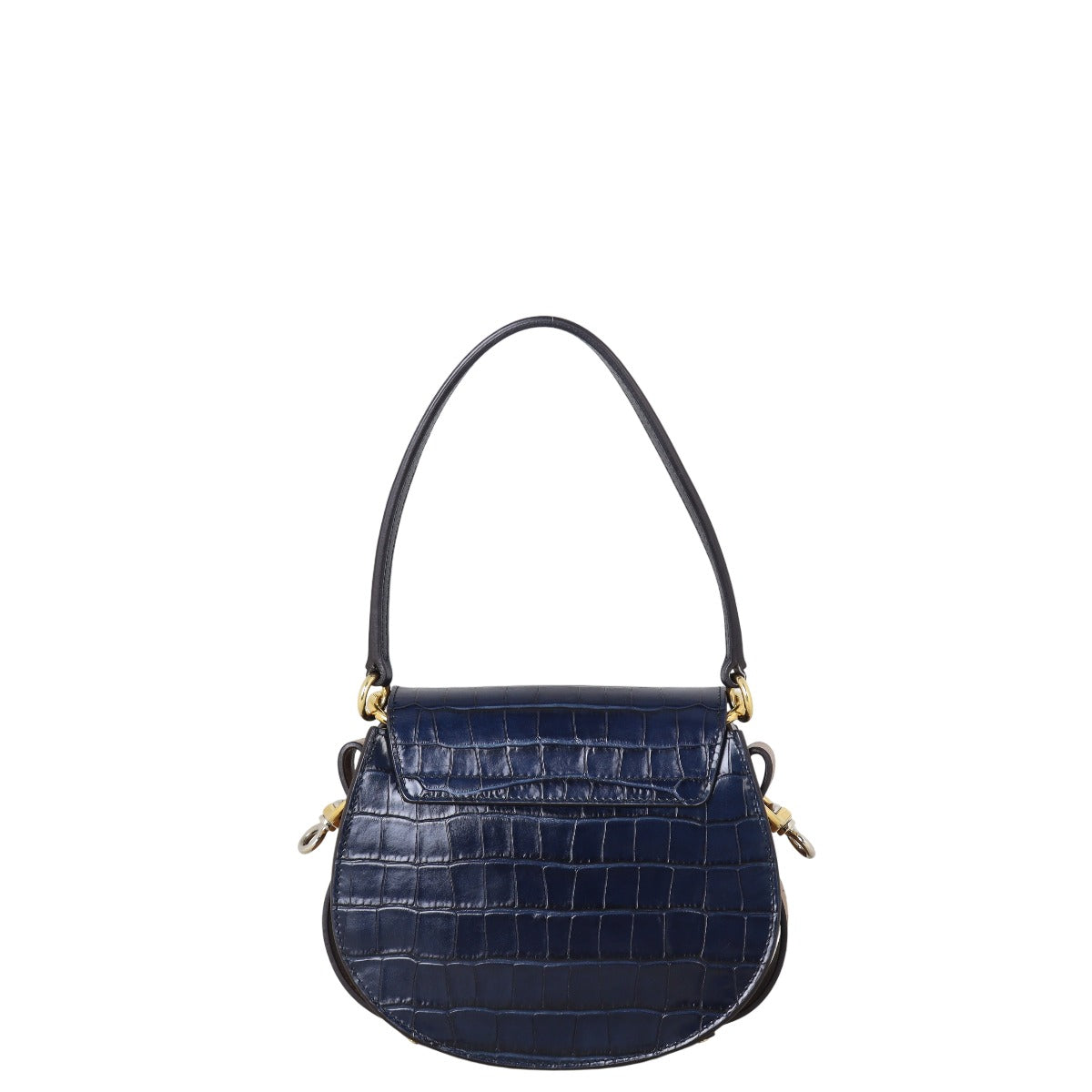 Chloe Tess Small Croc-Embossed
