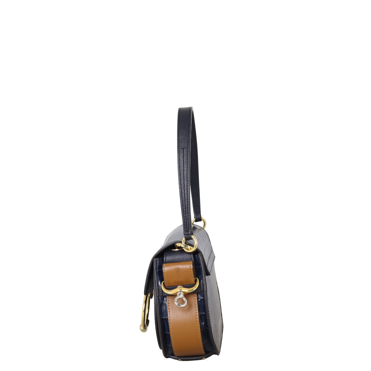 Chloe Tess Small Croc-Embossed