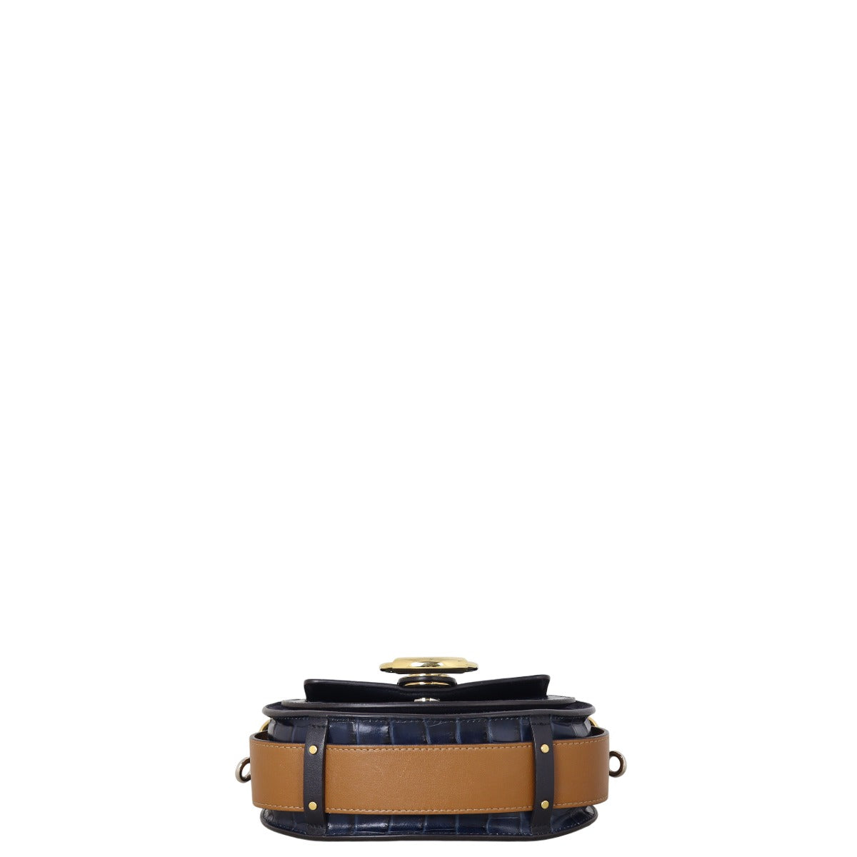 Chloe Tess Small Croc-Embossed