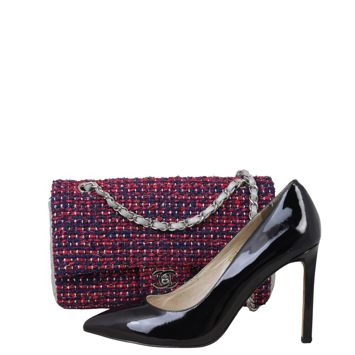 Chanel Classic Double Flap Tweed Medium