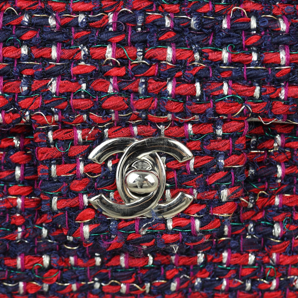 Chanel Classic Double Flap Tweed Medium