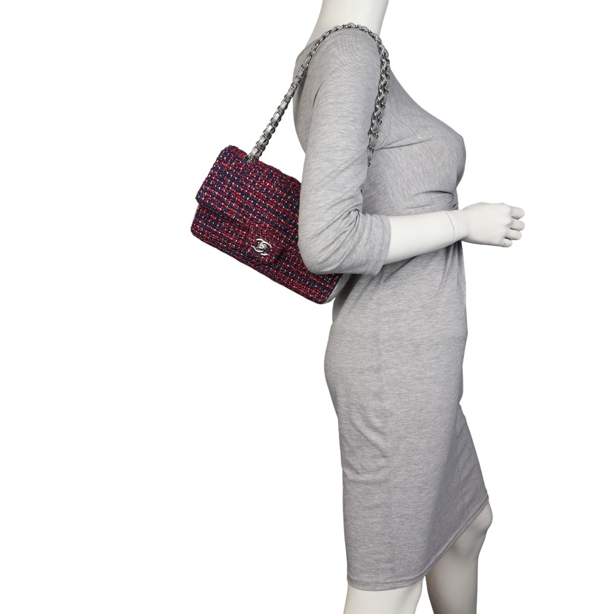 Chanel Classic Double Flap Tweed Medium