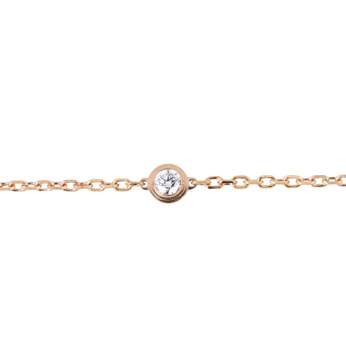 Cartier D’Amour Diamond 18k Rose Gold Bracelet Small