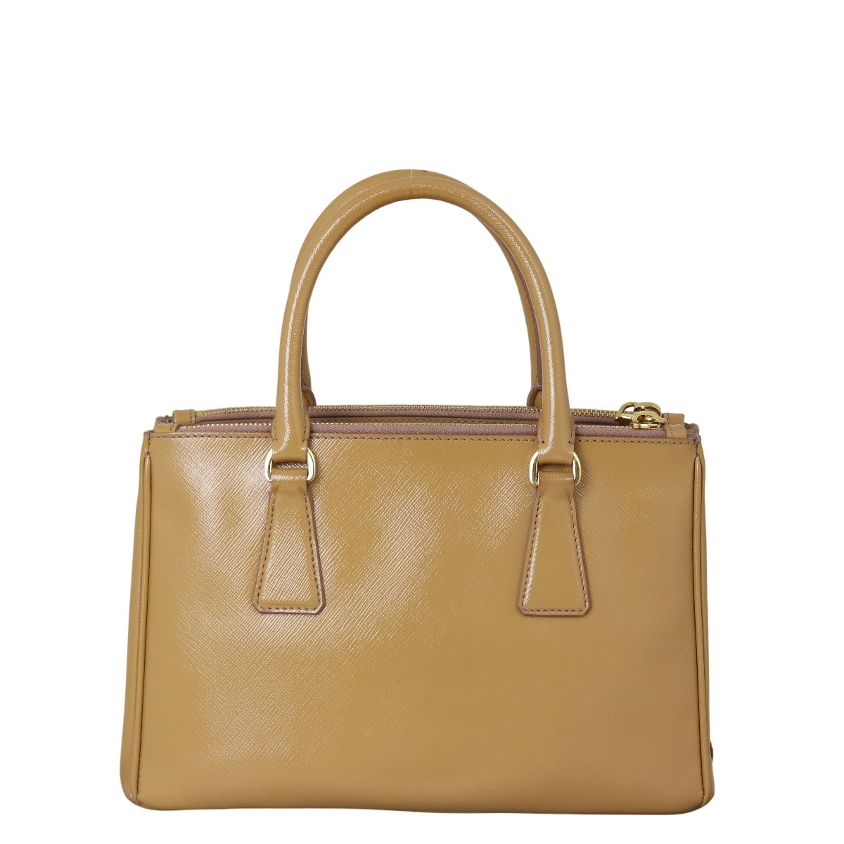 Prada Saffiano Vernice Galleria Double Zip Tote Mini