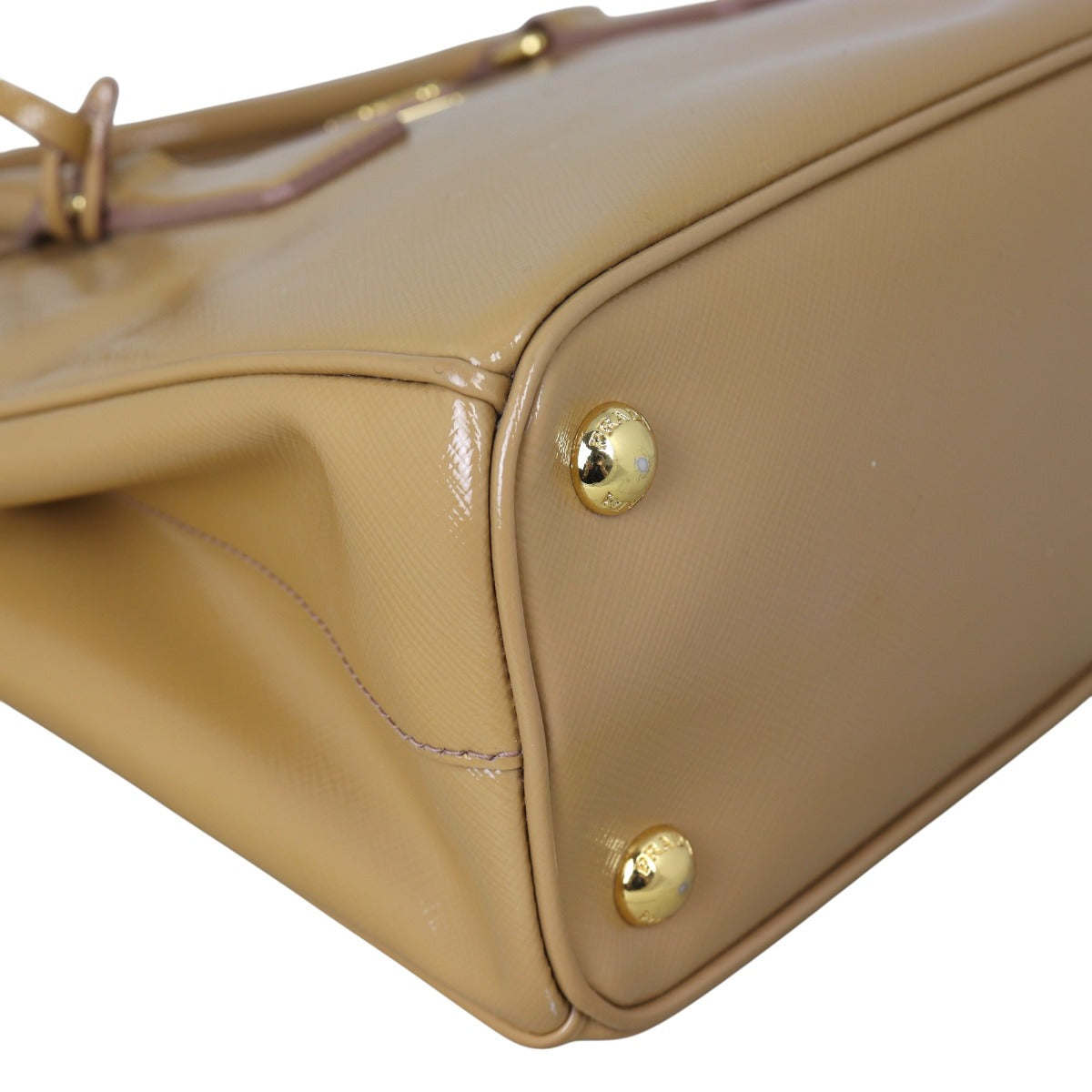 Prada Saffiano Vernice Galleria Double Zip Tote Mini