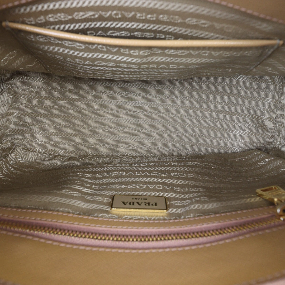 Prada Saffiano Vernice Galleria Double Zip Tote Mini