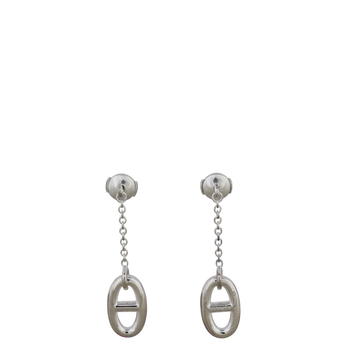 Hermes Farandole Sterling Silver Drop Earrings