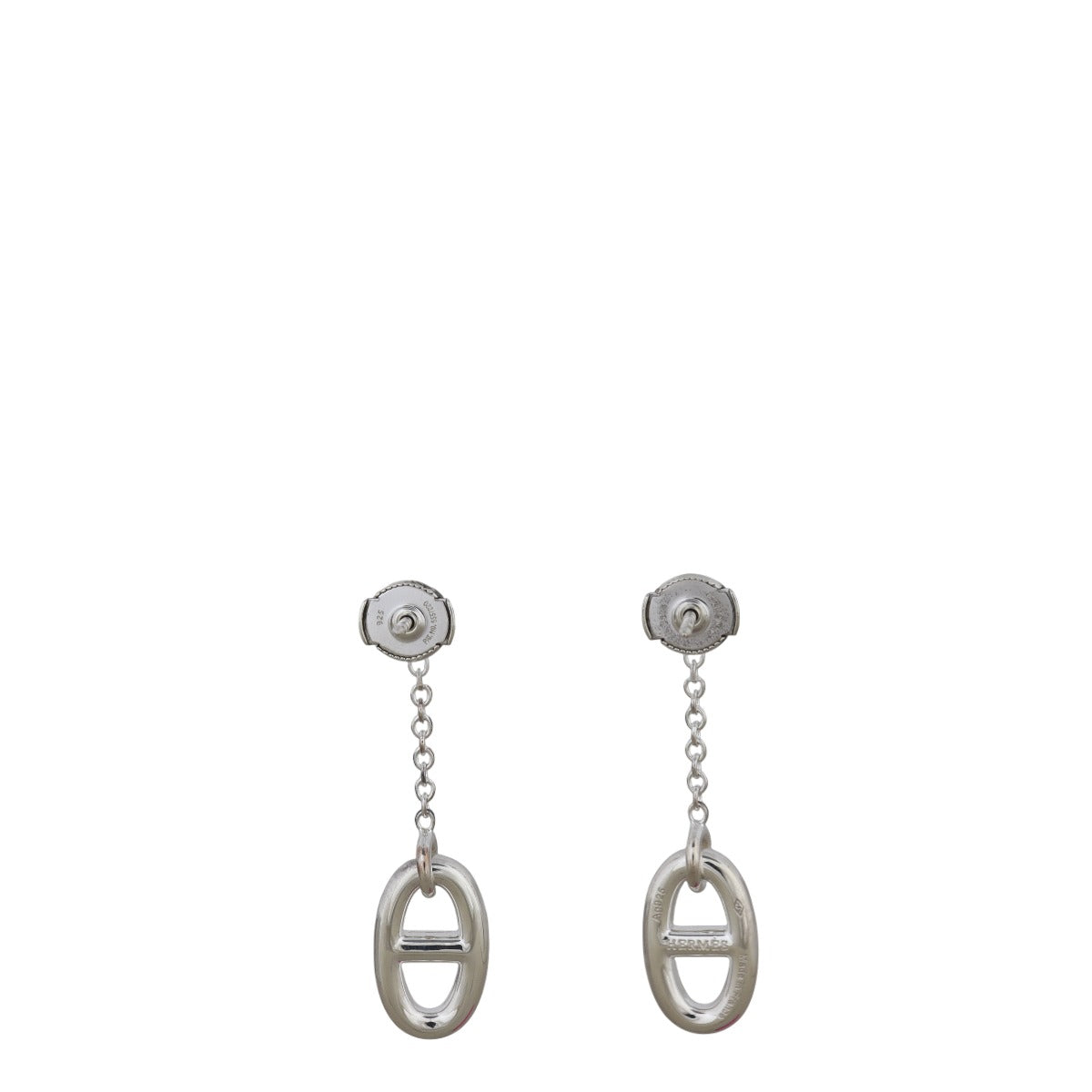 Hermes Farandole Sterling Silver Drop Earrings