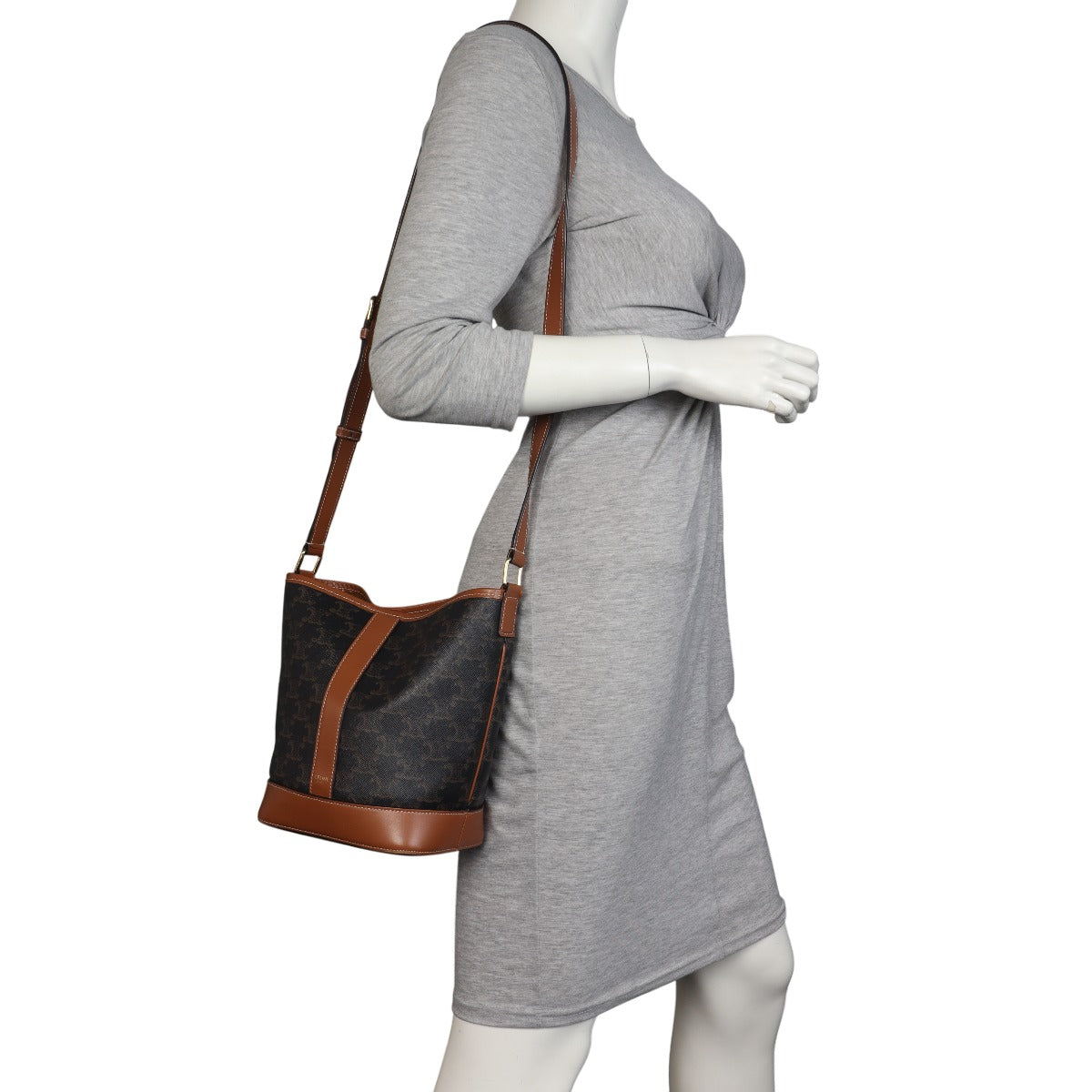 Celine Triomphe Bucket Bag Small