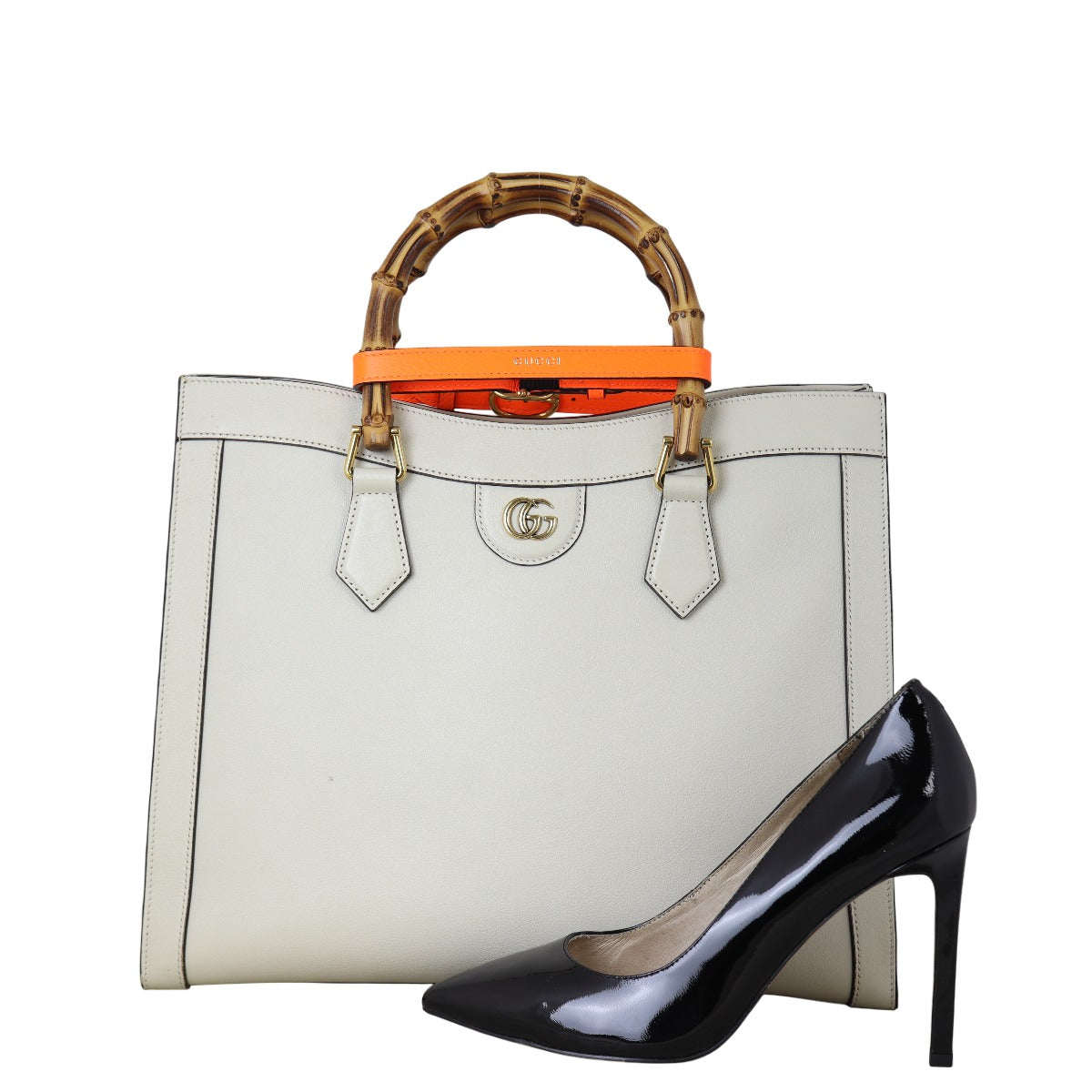 Gucci Diana Bamboo Top Handle Tote Large