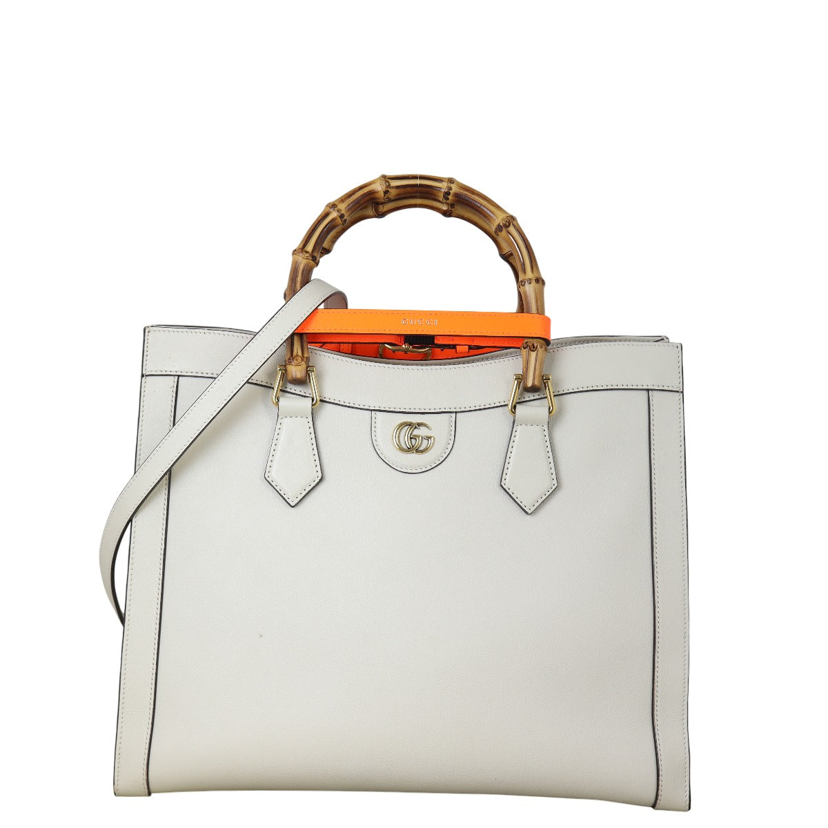 Gucci Diana Bamboo Top Handle Tote Large