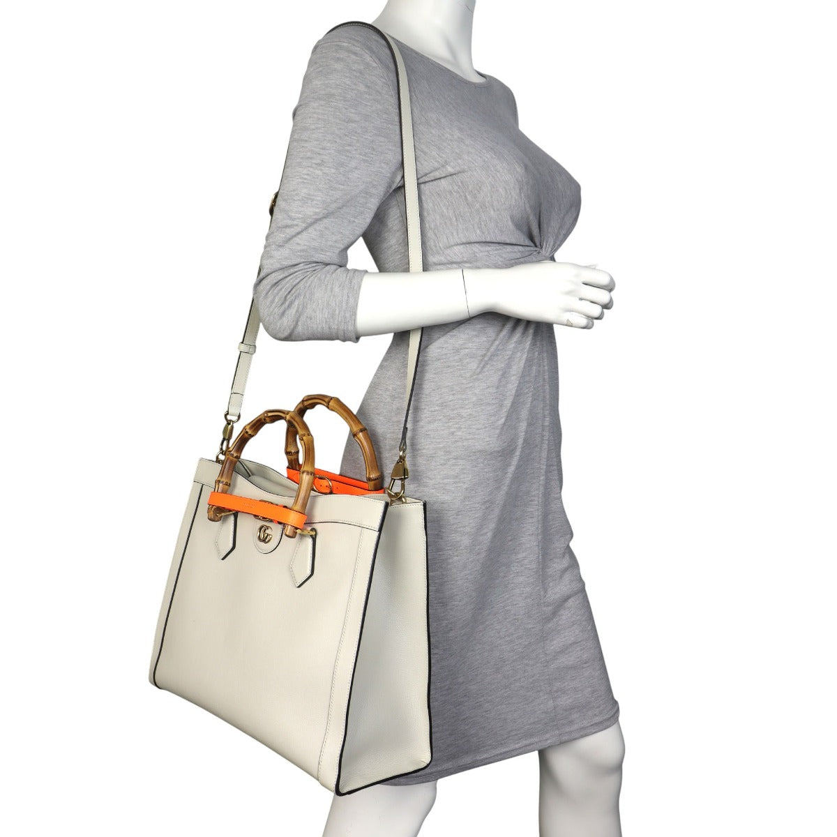 Gucci Diana Bamboo Top Handle Tote Large