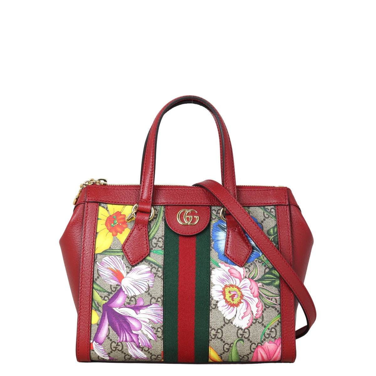Gucci Flora GG Supreme Ophidia Tote Small