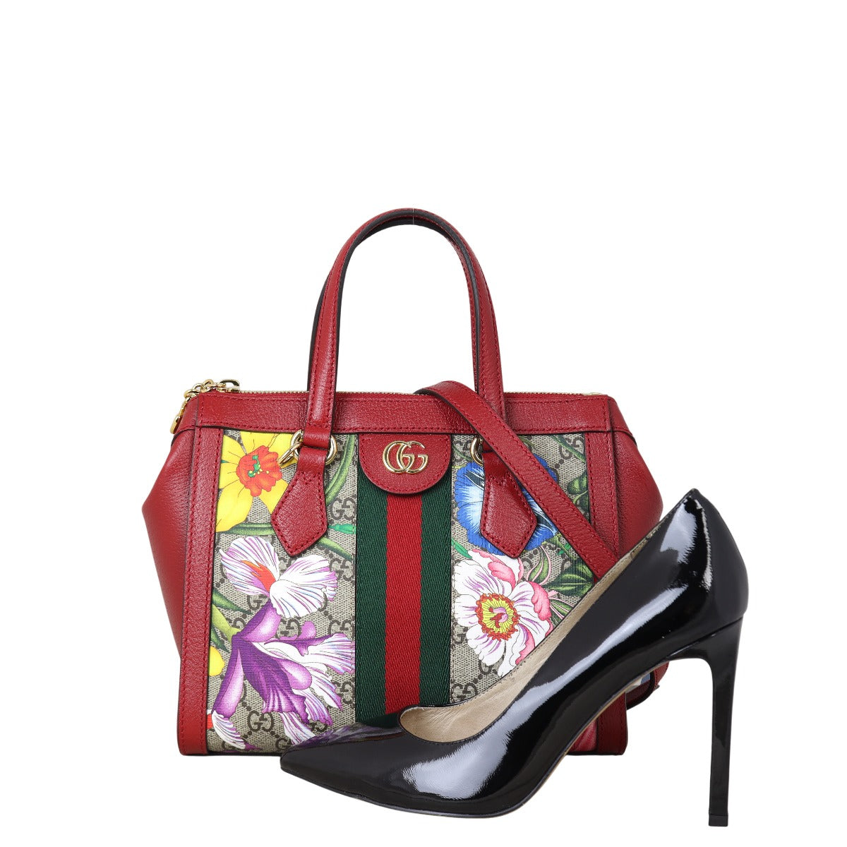 Gucci Flora GG Supreme Ophidia Tote Small