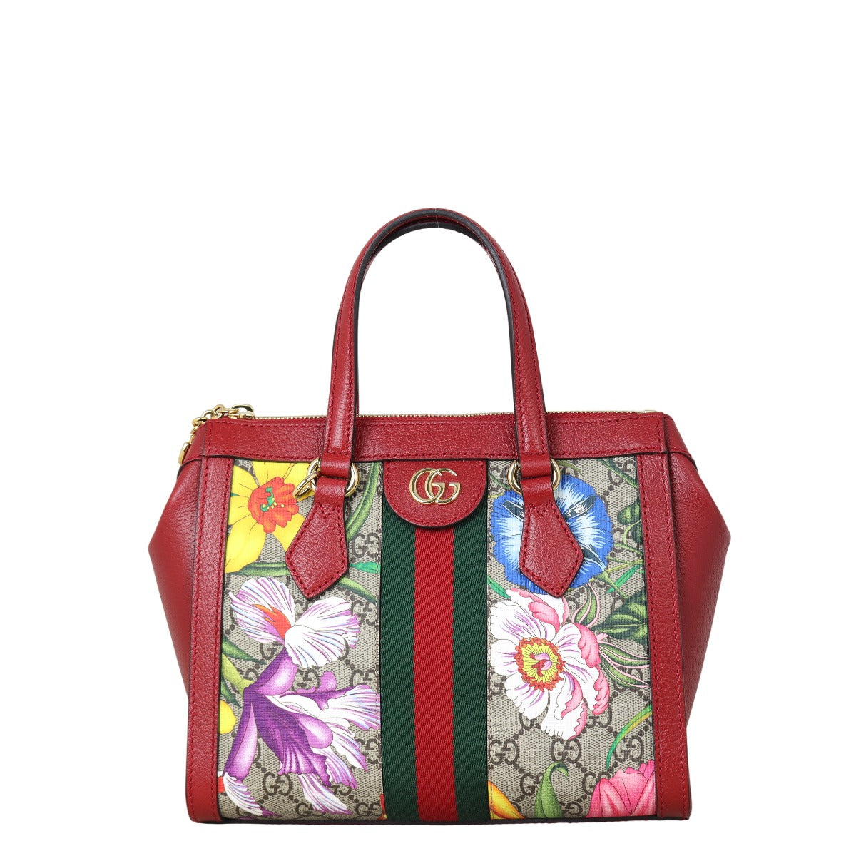 Gucci Flora GG Supreme Ophidia Tote Small