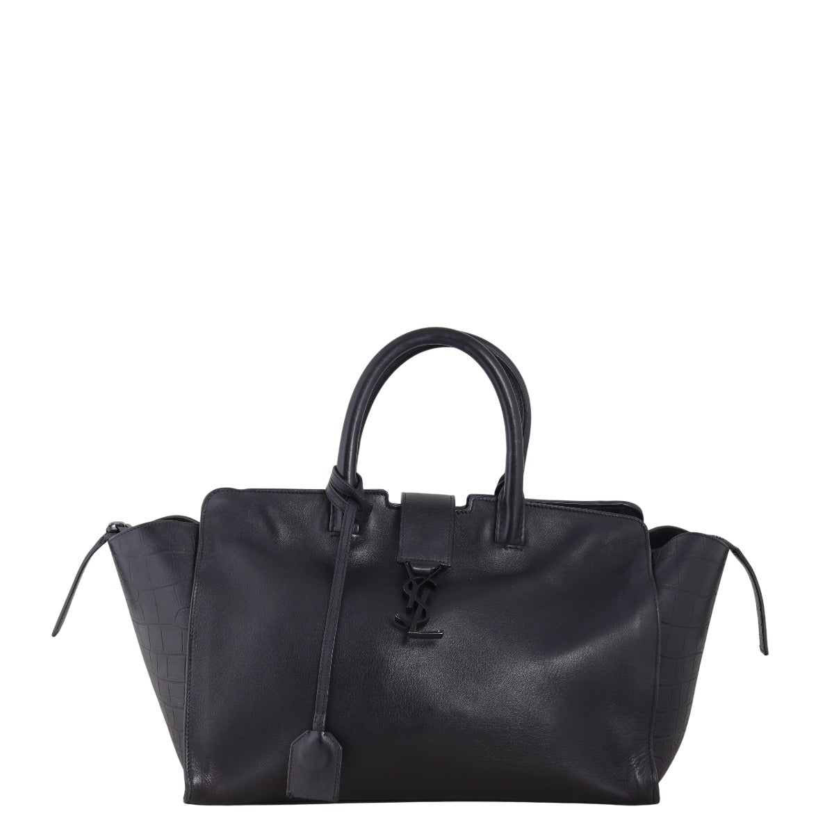 Saint Laurent Downtown Cabas Croc-Embossed