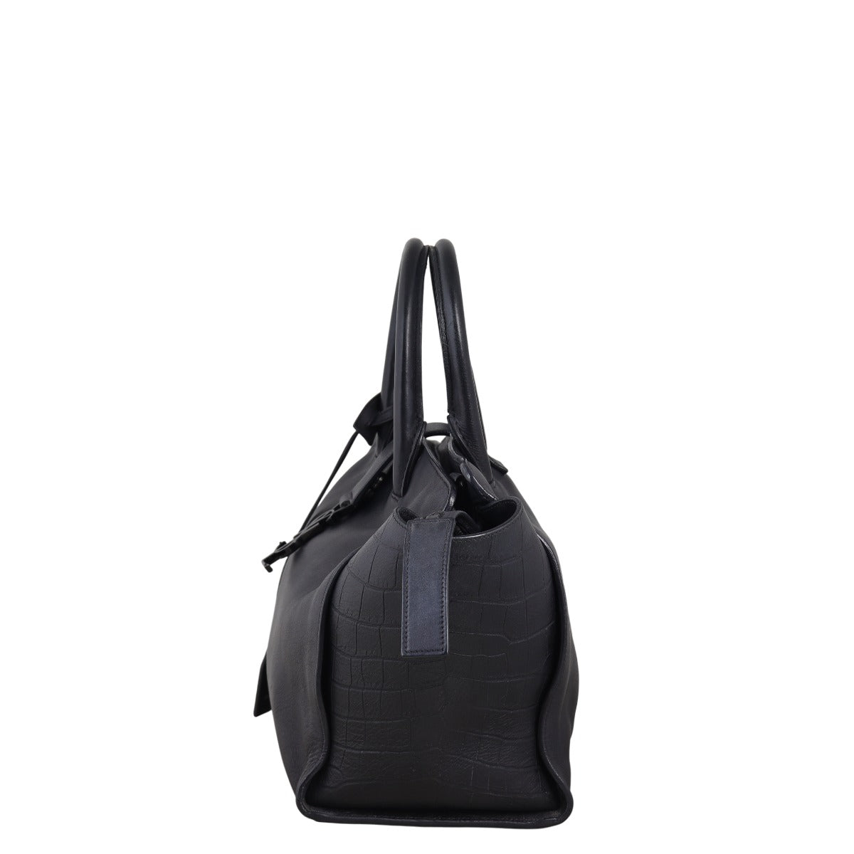 Saint Laurent Downtown Cabas Croc-Embossed