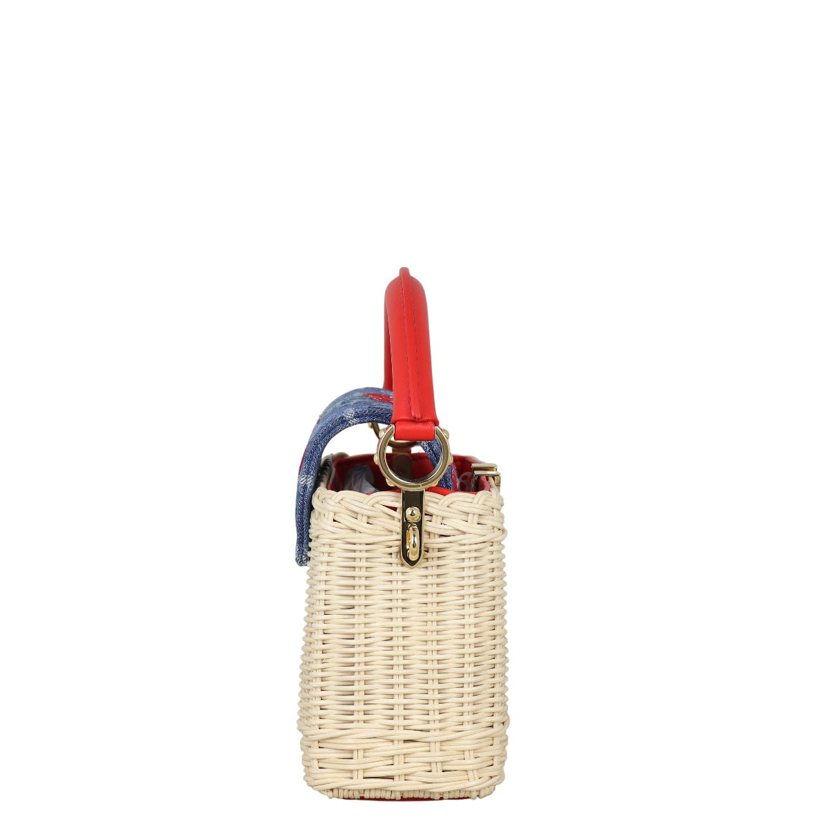 Louis Vuitton x Takashi Murakami Capucines Mini Wicker Monogram Denim Cerises