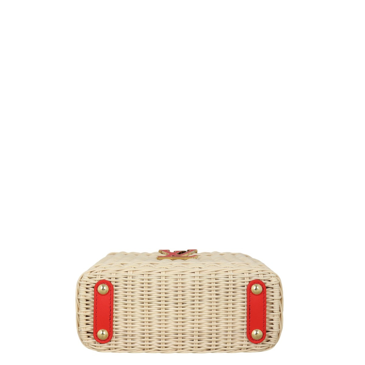 Louis Vuitton x Takashi Murakami Capucines Mini Wicker Monogram Denim Cerises
