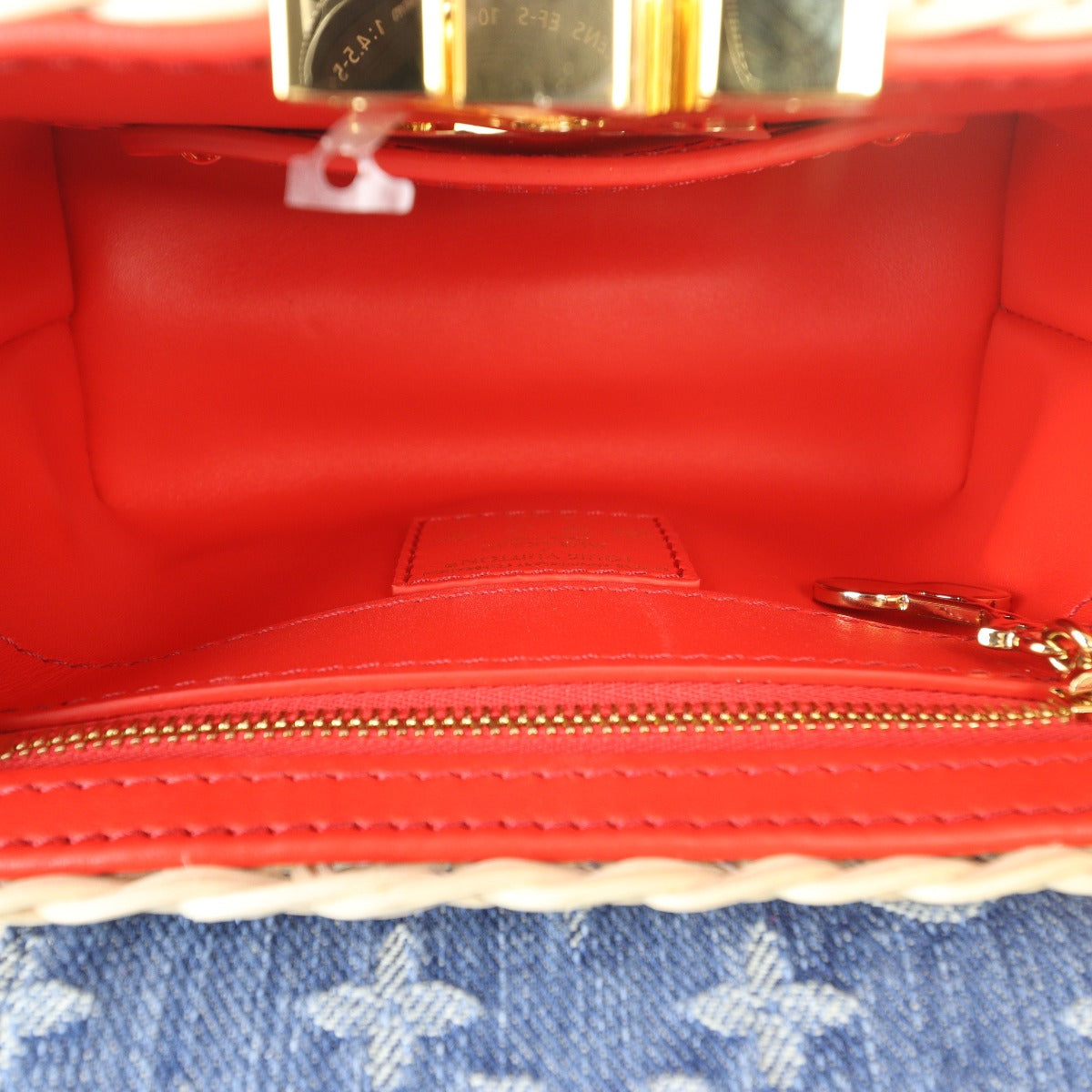 Louis Vuitton x Takashi Murakami Capucines Mini Wicker Monogram Denim Cerises