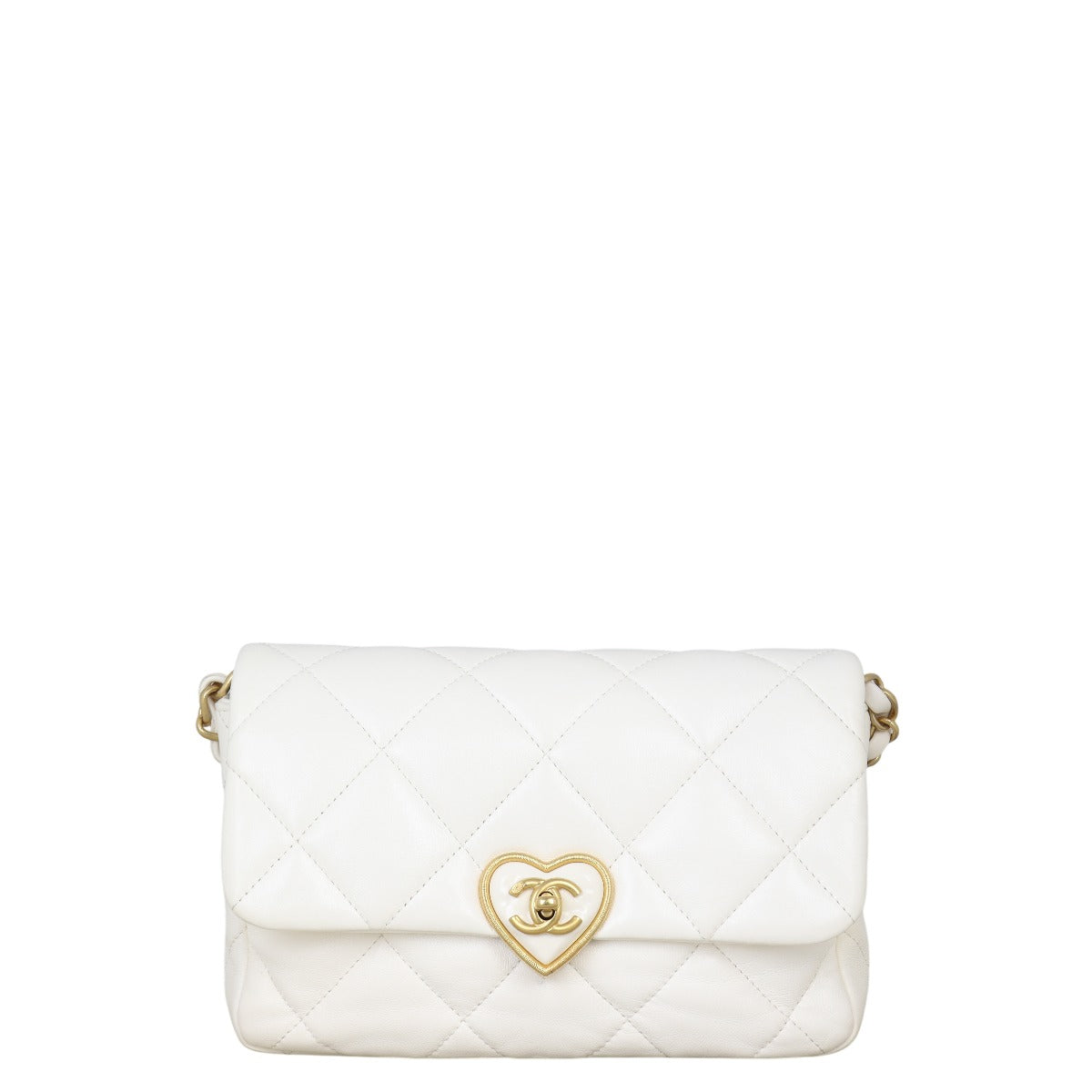 Chanel Coco CC Love Heart Flap Bag Small