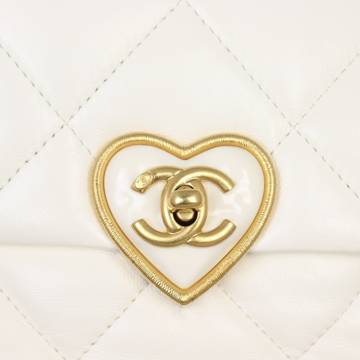 Chanel Coco CC Love Heart Flap Bag Small