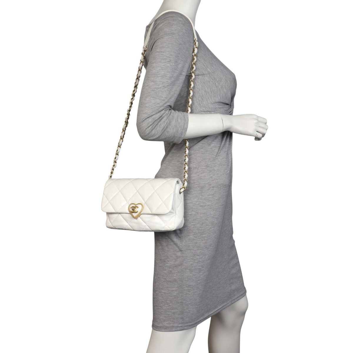 Chanel Coco CC Love Heart Flap Bag Small