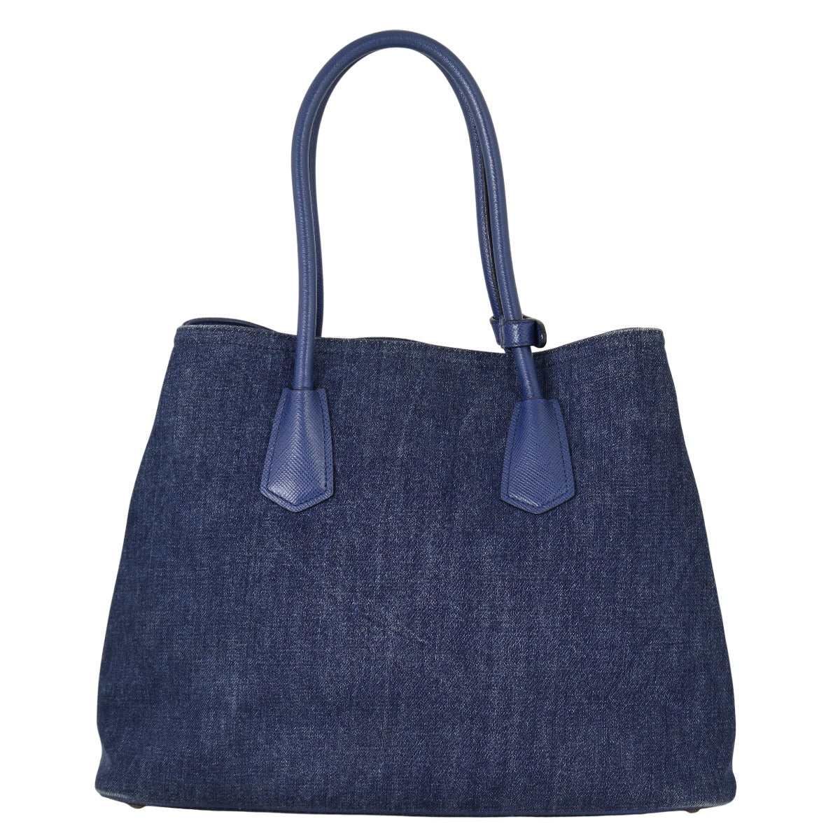 Prada Saffiano Denim Double Bag