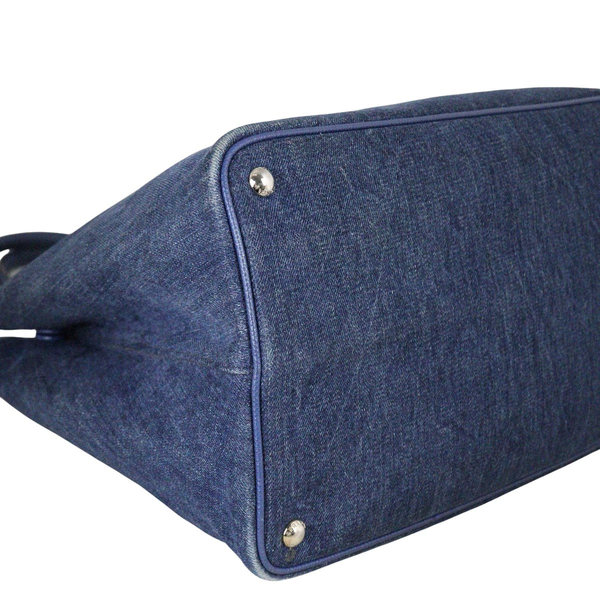 Prada Saffiano Denim Double Bag