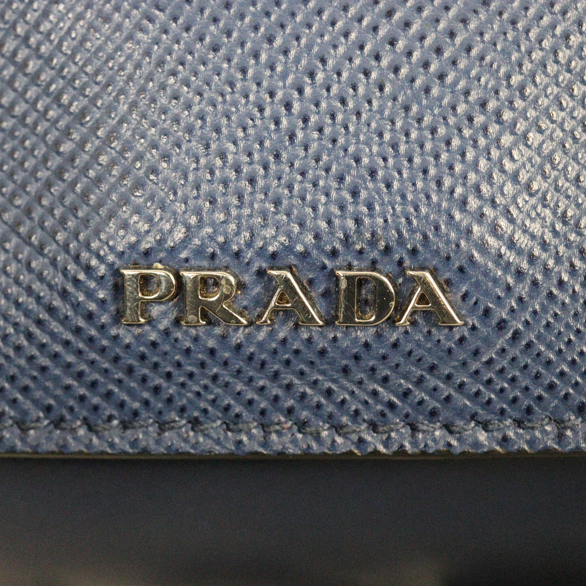 Prada Saffiano Denim Double Bag